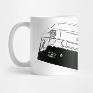 599 GTO Wireframe Mug